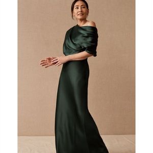 BHLDN Green formal gown